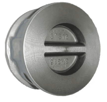 VALVULA RETENCION DUO CHECK, FULL SS WAFER ANSI 150
